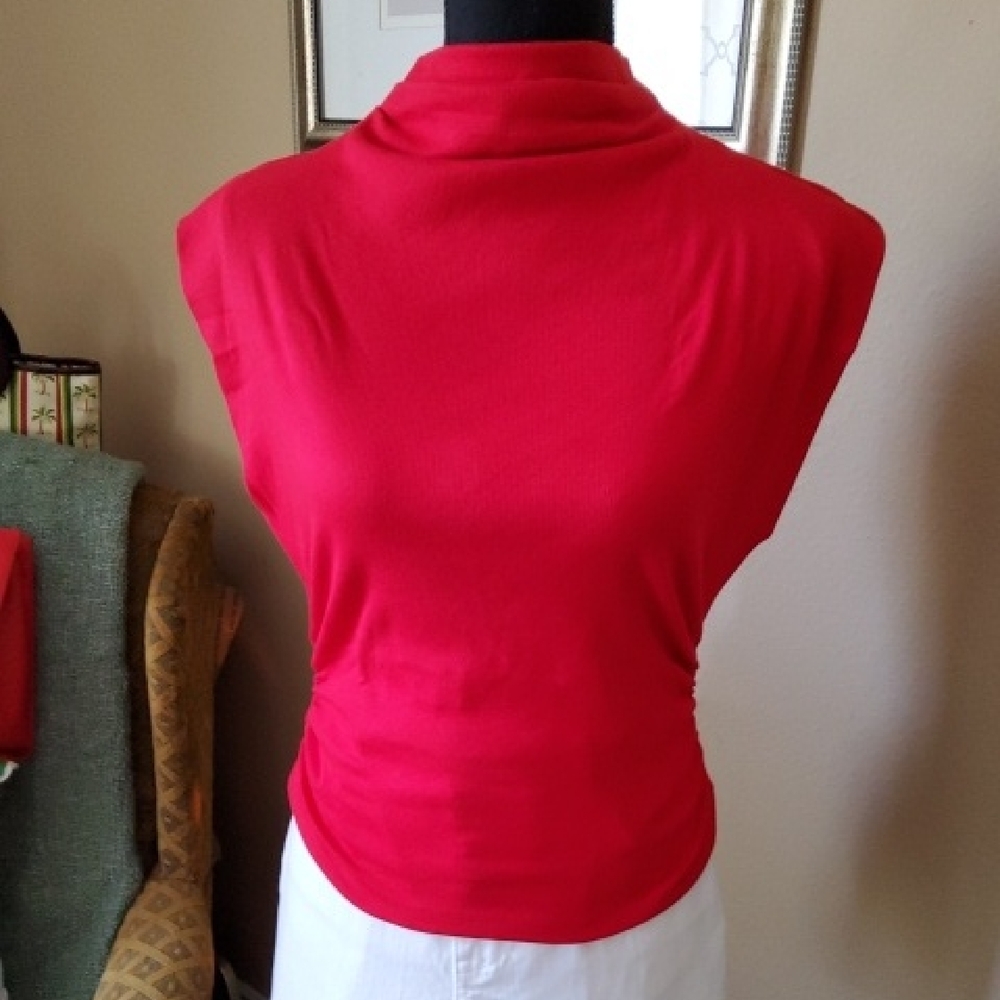 Michael Stars Cardinal Mock Neck Top